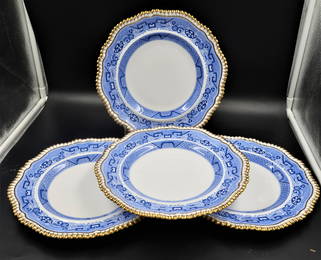 Tiffany & Co. Marked Ney York Copelands China 4 Plates