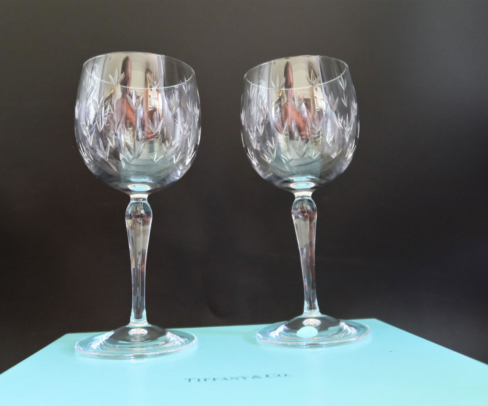 2 of Tiffany Wine Glasses: 2 of Tiffany Wine Glasses