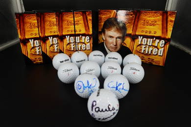 "You'reFired" Fitleist 12 Ball in Golf, 3ps. With signatures