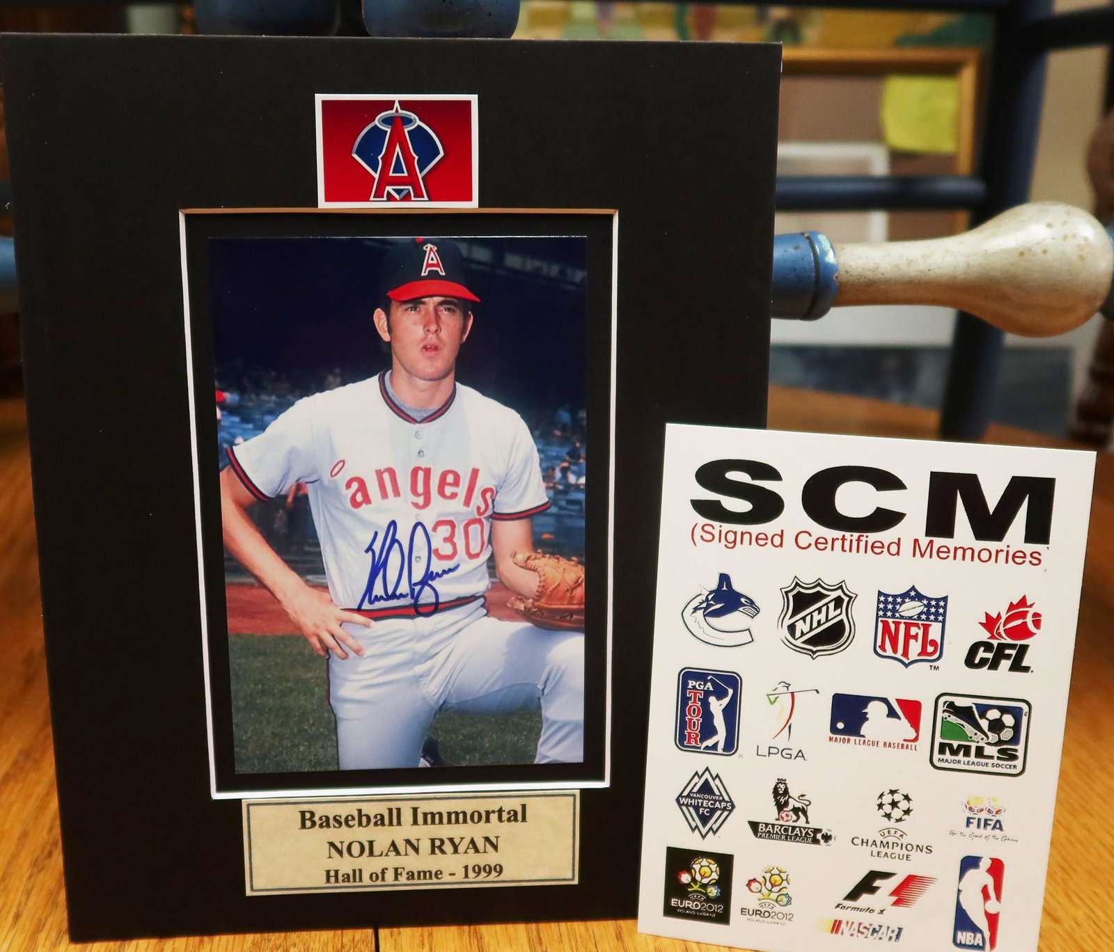 1999 Hall fo Fame Nolan Ryan Baseball Immortal w/ COA (1 of 2)