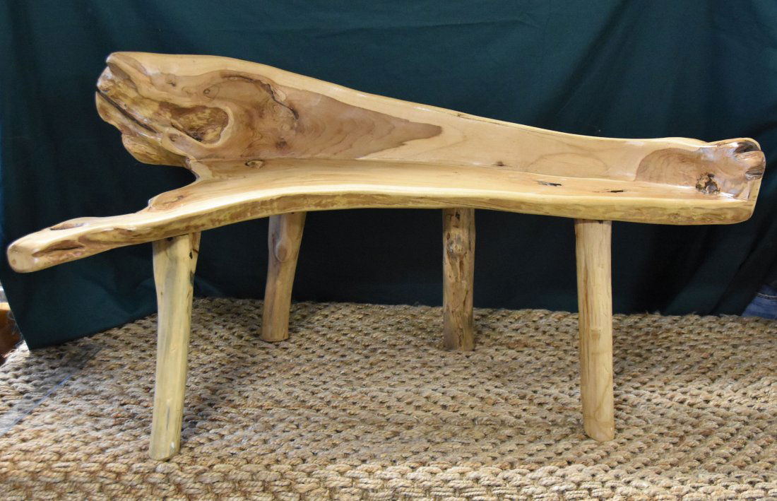 Primitive wood bench (1 of 2)