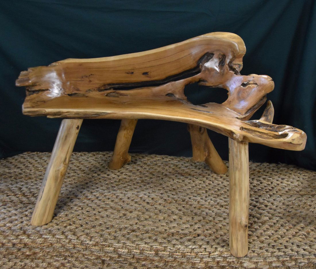 Primitive wood bench (1 of 1)