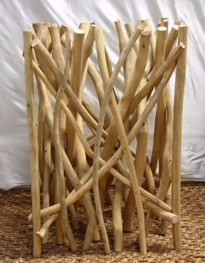 Liana root console: Liana root console The Liana Root Console is made from Acacia wood adorned by an 8 mm glass top. Dimensions: 21in x 21in x 30H