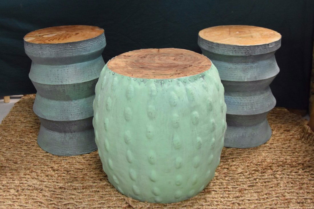 Patina mediterranean side table set of 3 (1 of 3)