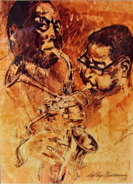 Leroy neiman lithograph (1 of 2)