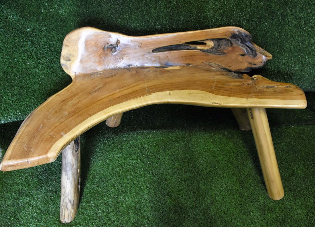Primitive wood bench (1 of 1)
