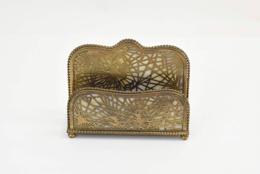 Tiffany studios new york letter holder vintage 1910 (1 of 6)