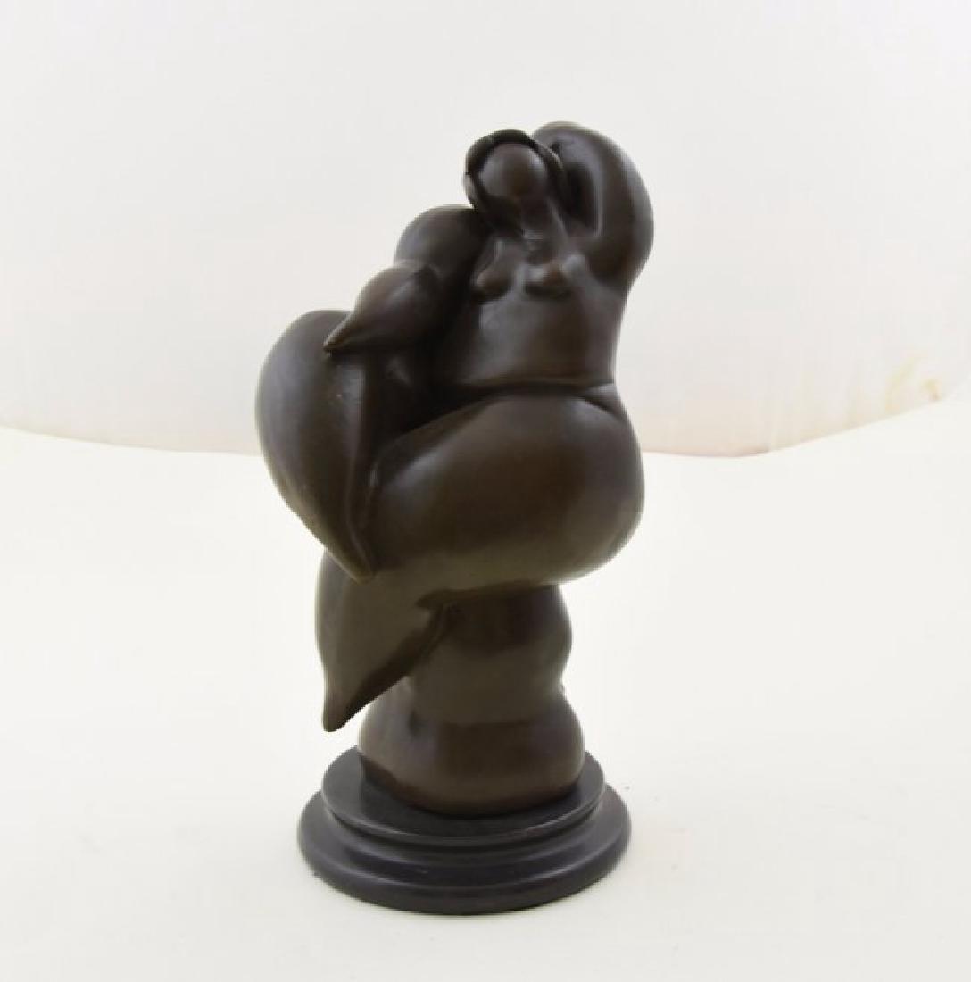 Bronze Woman signed by Milo: Dimensions 12"H X 5"W X 6"L