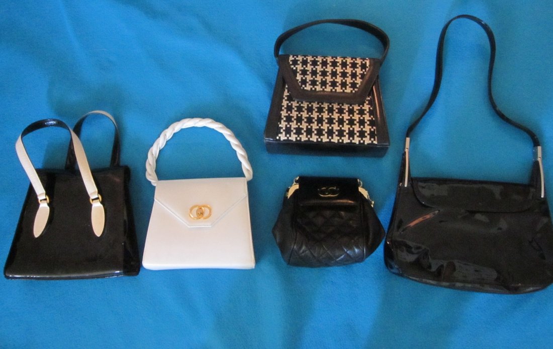 Lot of 5 Handbags: Assorted Handbags Includes Frenchy of California
