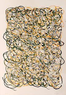 León FERRARI (Argentine, 1920 - 2013) : Untitled Colored serigraph Signed 'León Ferrari' in pencil lower right, stamped and numbered in pencil lower left Edition of 50 34.96 x 23.62 in. - 88.8 x 60 cm. Provenance: P