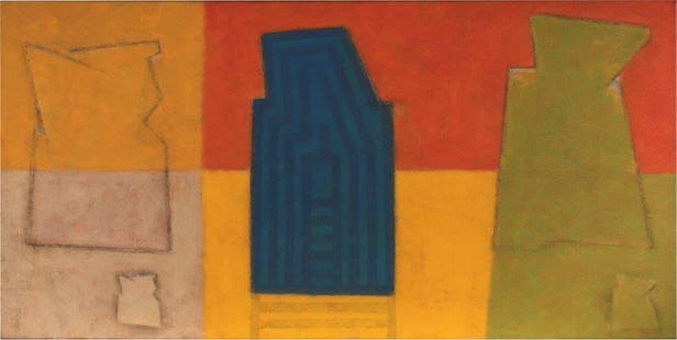 Alejandro CORUJEIRA (1961) Corazones,1996/1997: Acrylic on canvasSigned, titled and dated on the reverse23.5 x 47.25 in. - 60 x 120 cm.