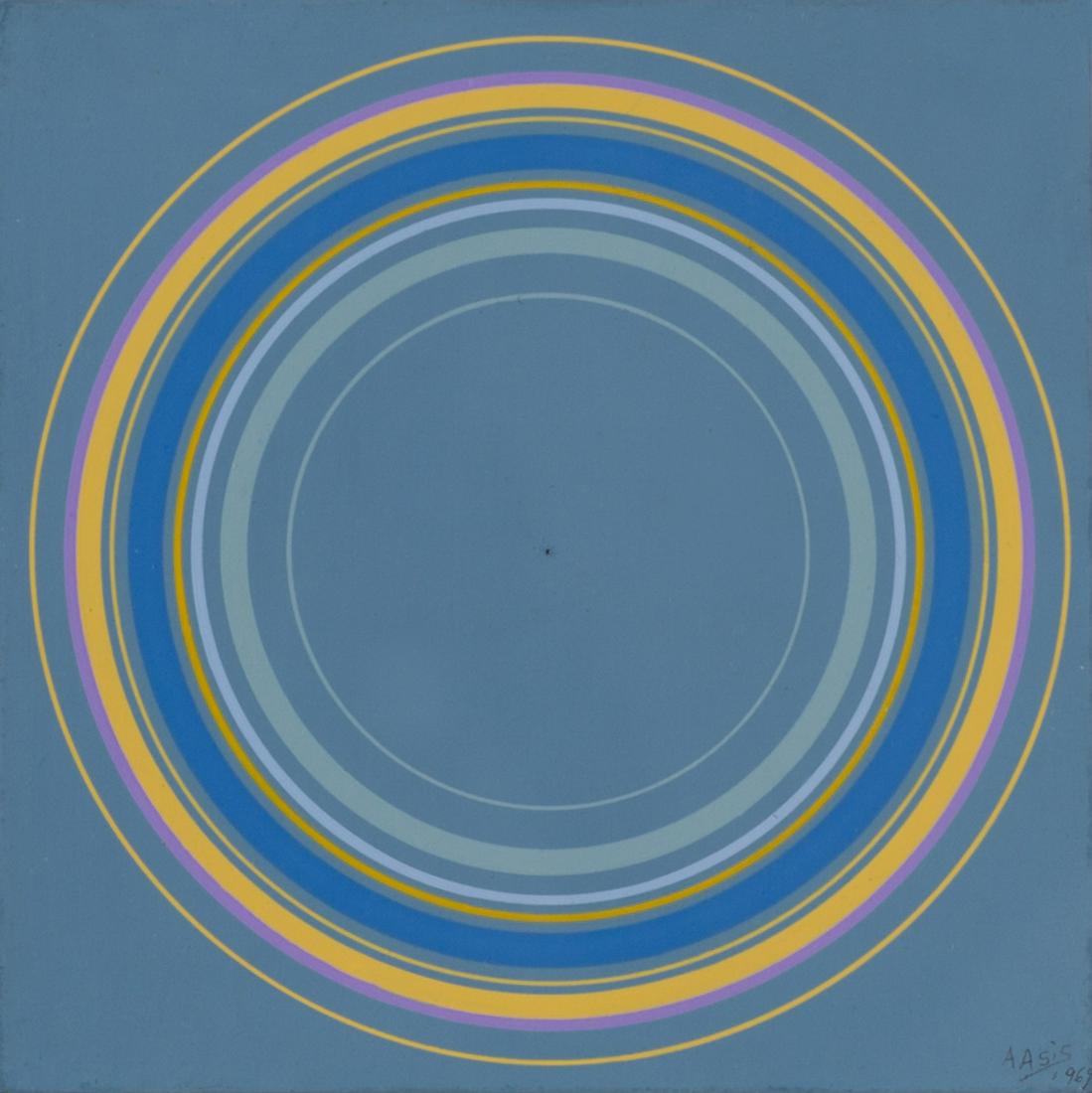 Antonio ASIS (1932): Antonio ASIS (1932) Untitled, 1969 Acrylic on cardboard Signed and dated lower right 6 x 6 in. - 15 x 15 cm. 200.00 - 300.00