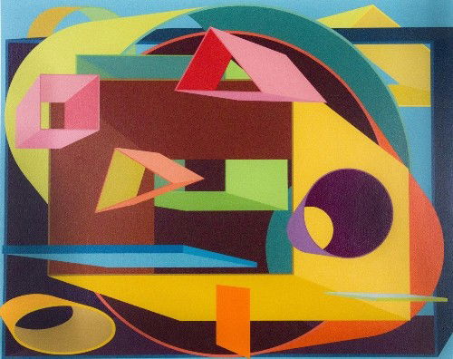 Al HELD - Scholes I: Al HELD (1928 – 2005) scholes i, 1991 silkscreen printed on Arches paper signed and numbered lower right Edition 59/80 23.5 x 29.25 in. – 59.7 x 74.3 cm.