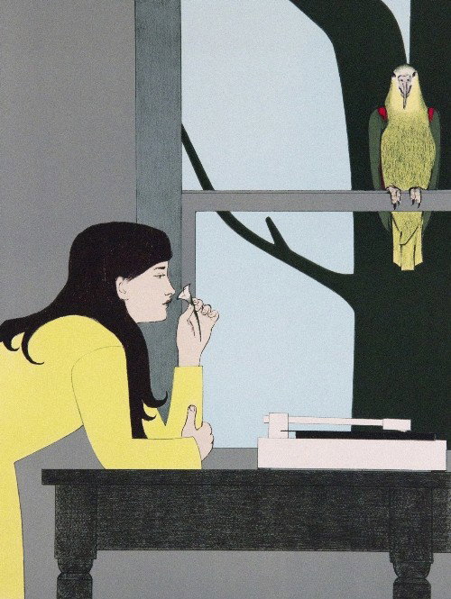 Will BARNETT - Silent Season: Will BARNETT (born 1911) silent season: spring, 1971 Lithograph in color titled lower left, signed and dedicated to Jacques Mourlot "With Best Wishes" lower right Edition: printer's proof, aside of th