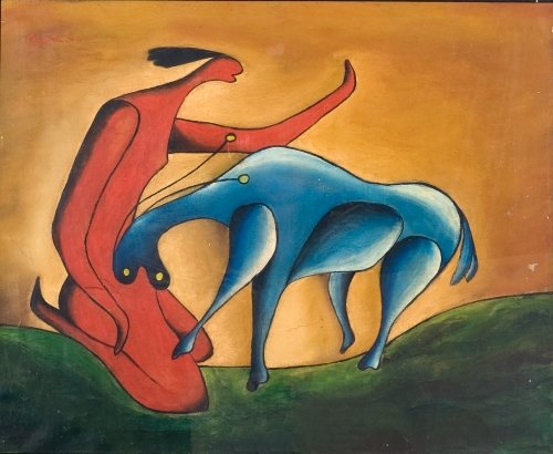 Eugenio Fernandez Granell (1912-2001) Untitled, 1946: Eugenio Fernandez Granell (1912-2001) Spanish School Untitled, 1946 Oil on canvas; signed and dated upper left 17.5 x 22 in. – 44.45 x 55.8 cm. Provenance Purchased from artist in Dominican Republic