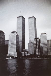 Twin Towers, 2007: Adolfo DORING (born 1961) Twin Towers, 2007 Gelatin silver print signed and dated lower right; inscribed “WtC 2001” lower left Edition 2 of 6 40 x 29.9 in. - 101.5 x 76 cm.