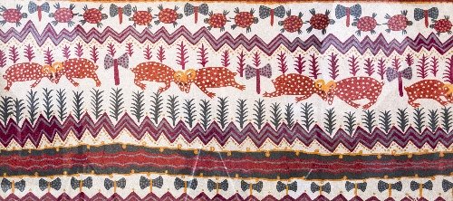 Manuel MENDIVE (born in 1944) Carnero de Chango, 1970 : Manuel MENDIVE (born in 1944) Cuban School Carnero de Chango, 1970 Oil on panel; signed lower right 24.5 x 54.5 in. - 62.25 x 138.5 cm.