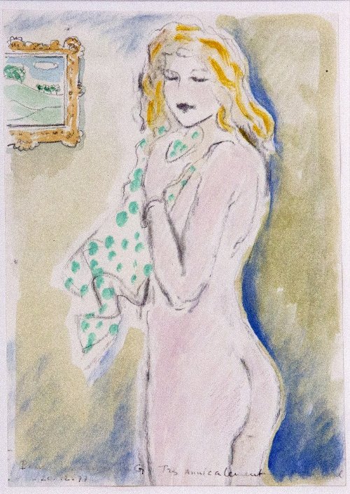 Jean Pierre CASSIGNEUL Nude, 1977: Jean Pierre CASSIGNEUL Nude, 1977 Lithograph; dedicated, signed and dated lower left 10 x 7.5 in. - 26 x 19 cm.