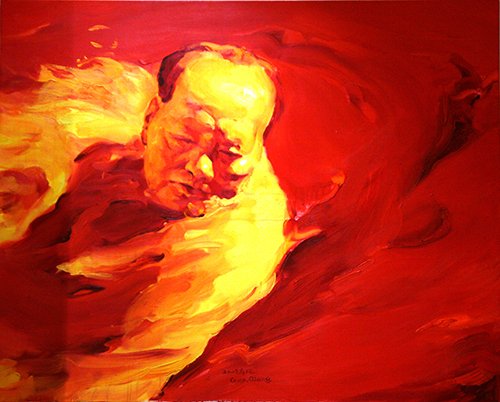 The President’s Meditation No. 8, 2007: Gao QIANG (born 1944) The President’s Meditation No. 8, 2007 Acrylic on canvas 47.24 x 59 in. – 120 x 150 cm. Exhibited at Galerie Albert Benamou, Paris, 2009