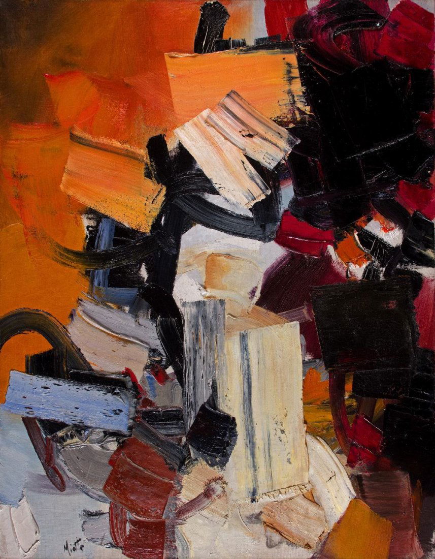 Untitled: Jean MIOTTE (born 1926) Untitled Oil on canvas; signed on the lower left 36 x 29 in. – 91.4 x 74 cm.