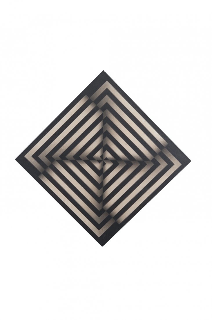 Bosbanza, 1972: Omar RAYO (1928-2010) Bosbanza, 1972 Acrylic on canvas; signed, dated and situated in New York at the back diagonally: 35.75 x 35.75 in. -- 93 x 93 cm. 26 x 26 in. – 66 x 66 cm.