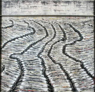 Scratched Landscapes (De la serie Organic Landscapes),: Fernando CANOVAS (Argentine, born 1960) Scratched Landscapes (De la serie Organic Landscapes), 2003 Acrylic on canvas Signed lower right 80 x 80 in. – 200 x 200 cm Provenance Acquired directly from