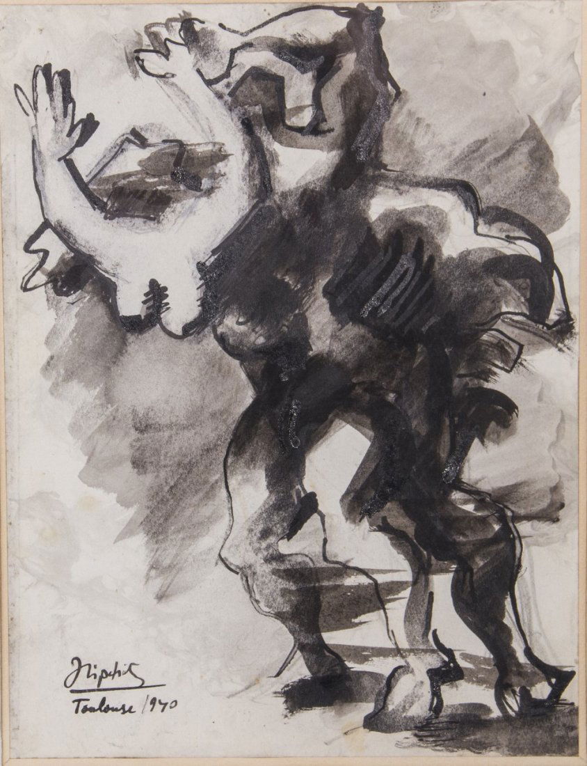 From the Rape of Europe series, Toulouse 1940: Jacques LIPCHITZ (French, 1891-1973) From the Rape of Europe series, Toulouse 1940 Pencil, pen and ink and wash on paper 13 x 10 in. – 33 x 25.4 cm