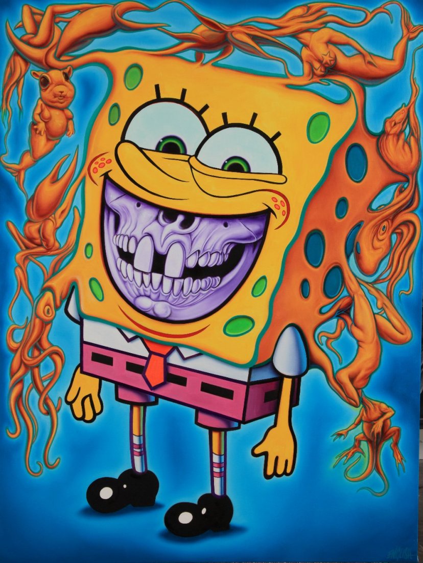 Ron ENGLISH (born 1959) Spongebob Grin, 2014