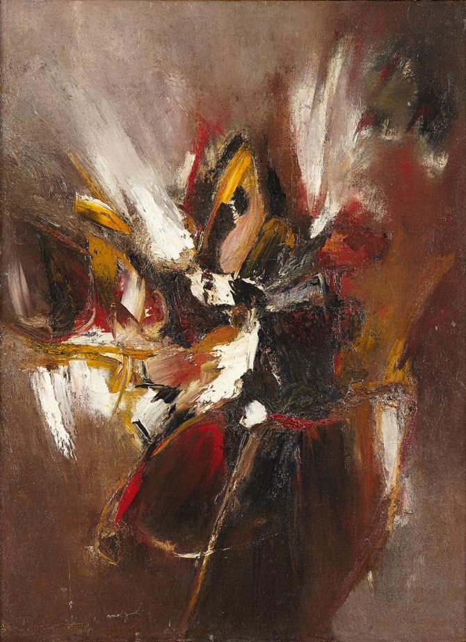 Abstraction, 1964: Benjamin SILVA (Brazilian , born in 1927) Abstraction, 1964 Oil on canvas, signed and dated lower left 28.75 x 21.25 in. - 73 x 54 cm. This work is accompanied by a certificate of authenticity issued