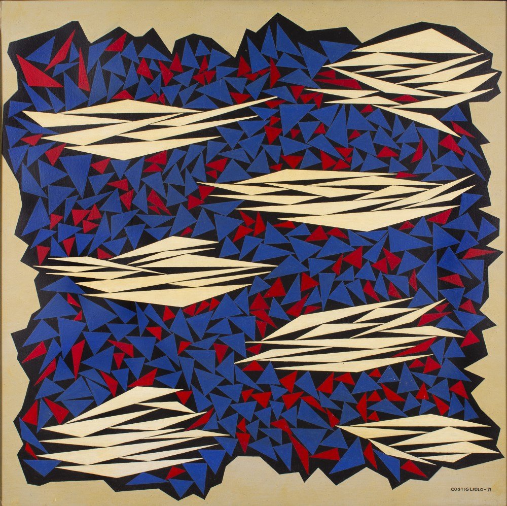 Untitled, 1971: Jose Pedro COSTIGLIOLO (Uruguayan, 1902-1985) Untitled, 1971Oil on canvasSigned and dated lower right35.4 x 35.4 in. - 90 x 90 cm.