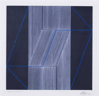 Ary BRIZZI (Argentine, born 1930) Desplazamiento, 1968: Ary BRIZZI (Argentine, born 1930) Desplazamiento, 1968 Acrylic on panel Signed and dated lower right, titled lower left 11.25 x 11.25 in. - 28.5 x 28.5 cm.