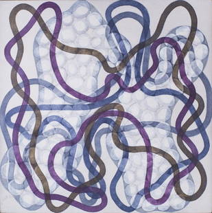 Alejandro CORUJEIRA (Argentine, born 1961) Recuerdos,: Alejandro CORUJEIRA (Argentine, born 1961) Recuerdos, 2007 Acrylic on canvas Titled on the reverse 17.75x17.75in.-45x45cm.