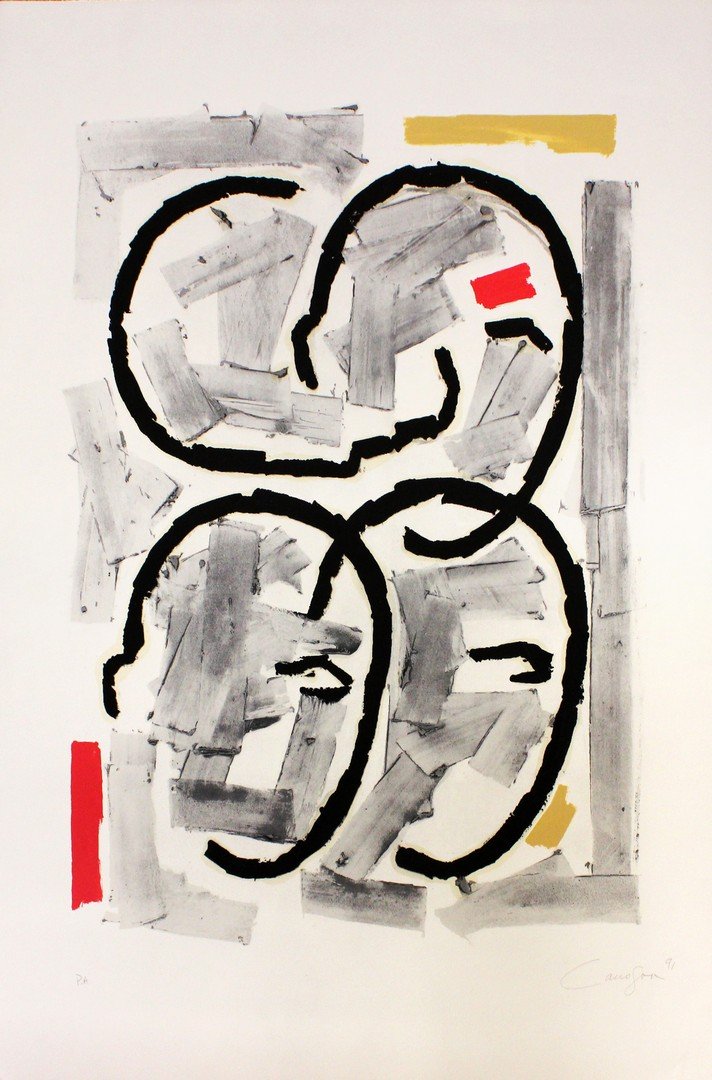 Rafael CANOGAR (Spanish, born 1935): Rafael CANOGAR (Spanish, born 1935) Escena Urbana, 1991 Etching Hand signed and dated lower right, numbered "P.A." lower left 39 x 27.5 in. - 99 x 70 cm. Provenance Arte trama Contemporanea, S.C, Madr