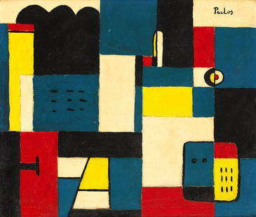 Manuel PAILOS (Uruguayan, 1918 -2005): Manuel PAILOS (Uruguayan, 1918 -2005) Untitled Oil on panel Signed upper right 12.5 x 14.5 in. - 31.5 x 37 cm.