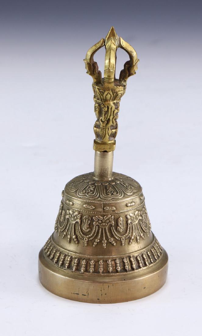 A TIBET ANTIQUE METAL BELL (1 of 6)
