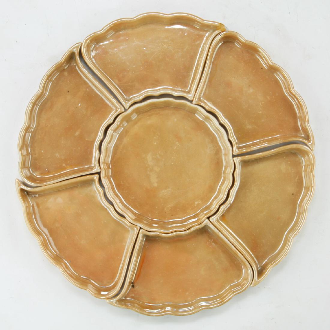 A CHINESE ANTIQUE PORCELAIN MEAT TRAY SET (1 of 3)