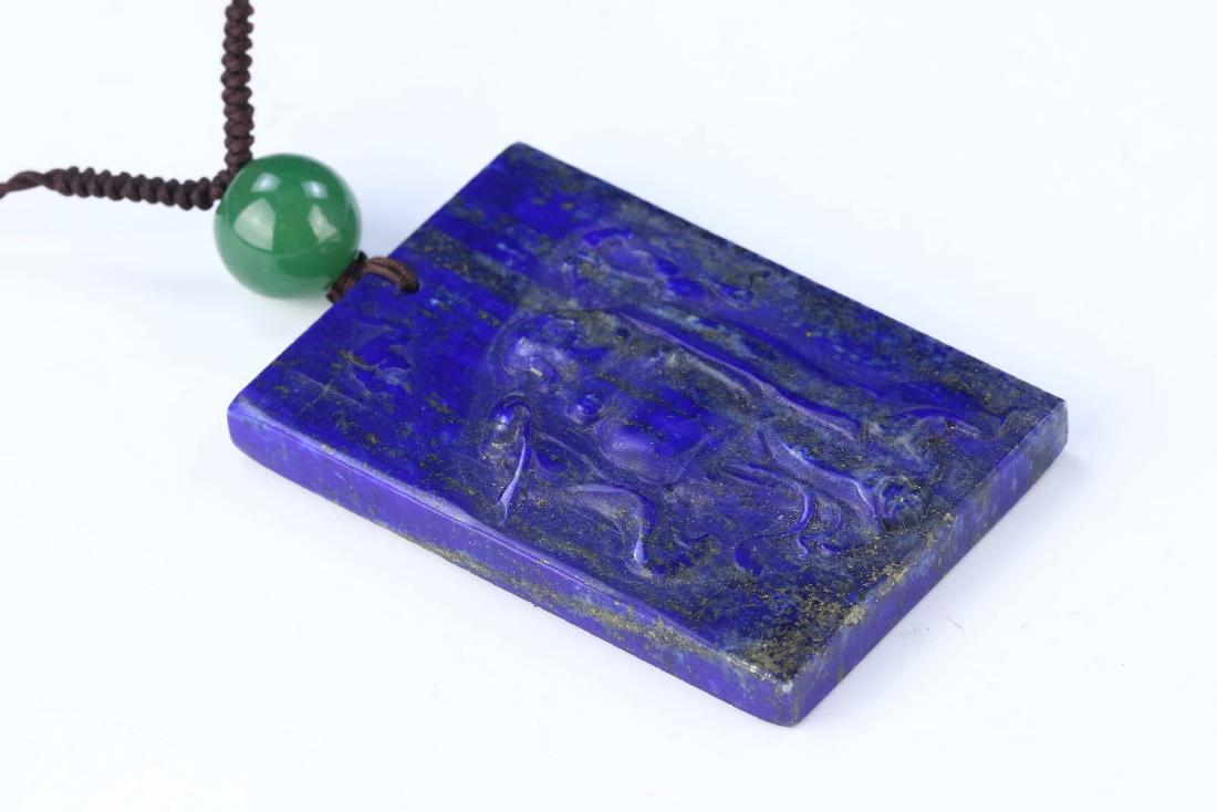 A CHINESE LAPIS LAZULI PENDANT (1 of 3)