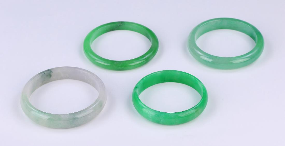 Set Of Four (4) Jade/Jadeite Bangles (1 of 3)