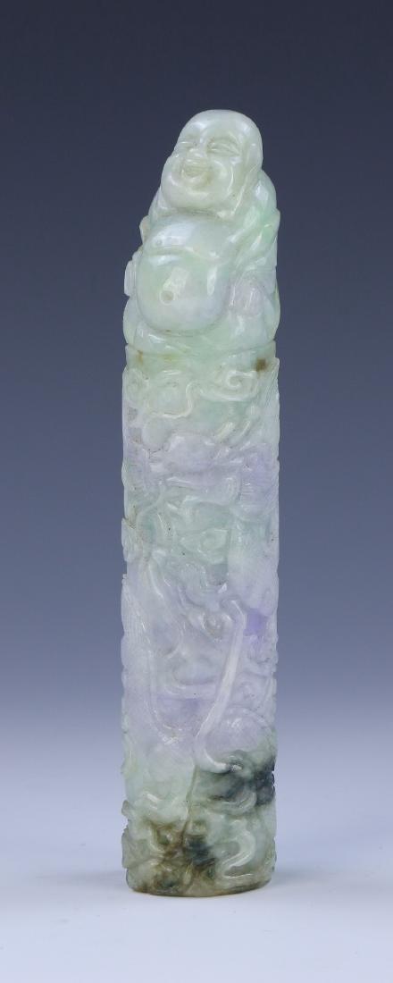 A CHINESE JADEITE BUDDHA STATUE (1 of 7)