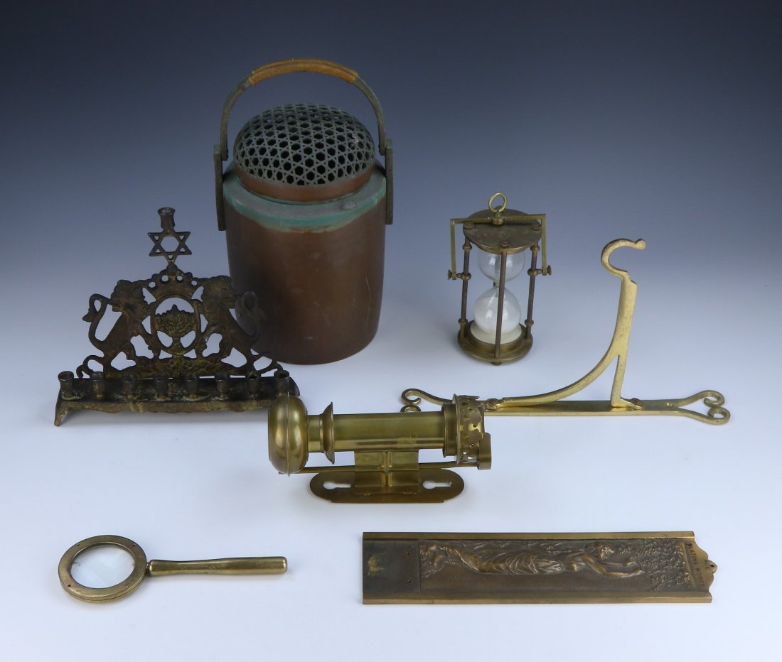 GROUP OF SEVEN (7) VINTAGE BRONZE AND METAL ITEMS (1 of 5)