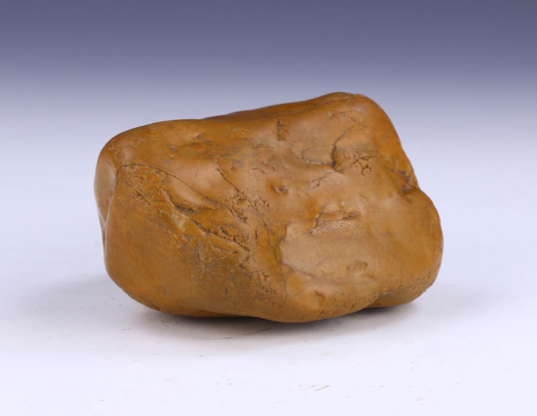 A CHINESE ANTIQUE SOAPSTONE BOULDER (1 of 3)