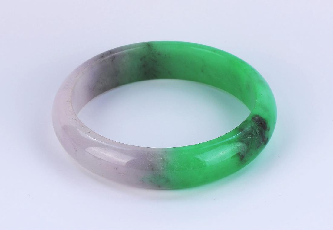 A CHINESE JADEITE BANGLE (1 of 2)