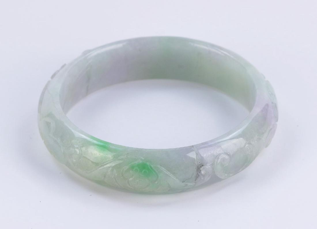A CHINESE JADEITE BANGLE (1 of 2)