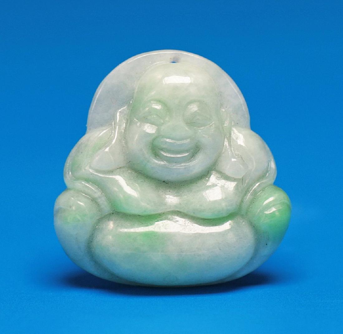 A Chinese Jadeite Pendant of Buddha (1 of 2)