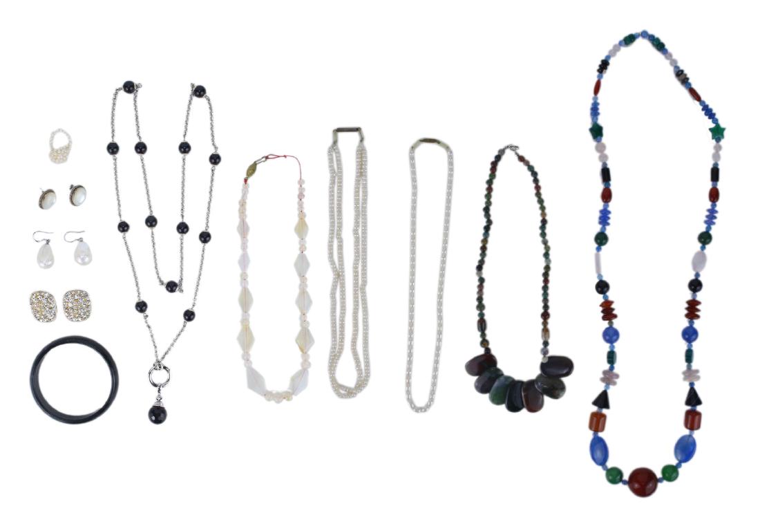 Ten (10) Mixed Necklaces, Bracelets, & Earrings (1 of 1)