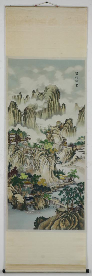 A CHINESE HANGING KESI EMBROIDERY SCROLL (1 of 3)