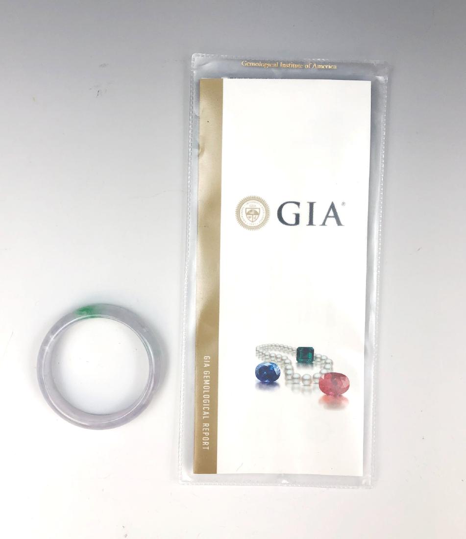 A JADEITE BANGLE WITH GIA CERTIFICATE (1 of 4)