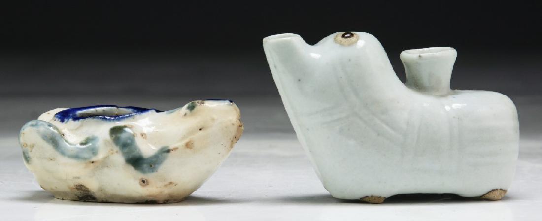 Two (2) Chinese Porcelain Water Droppers (1 of 5)