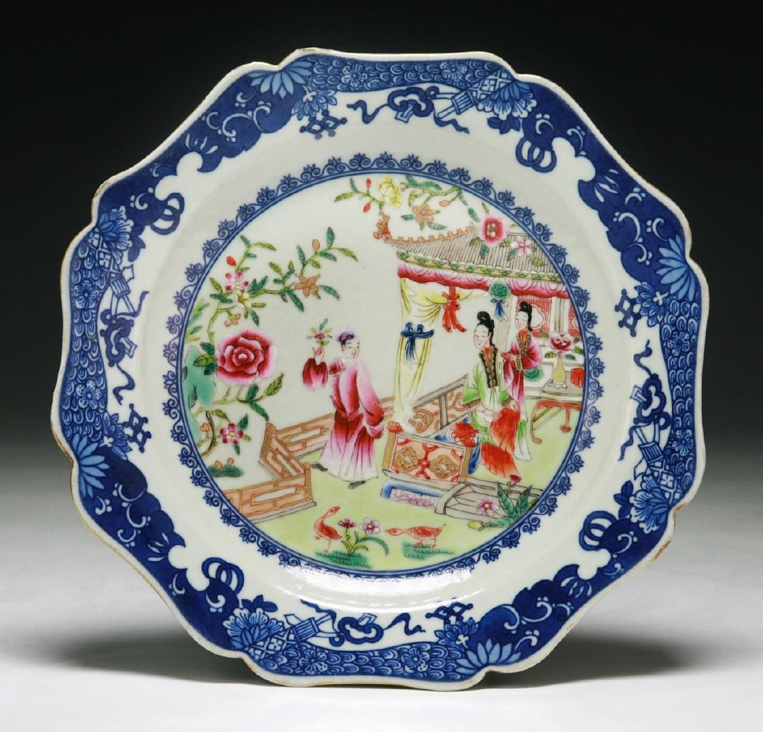 Pair of Chinese Blue & White Famille Rose Porcelain (1 of 2)