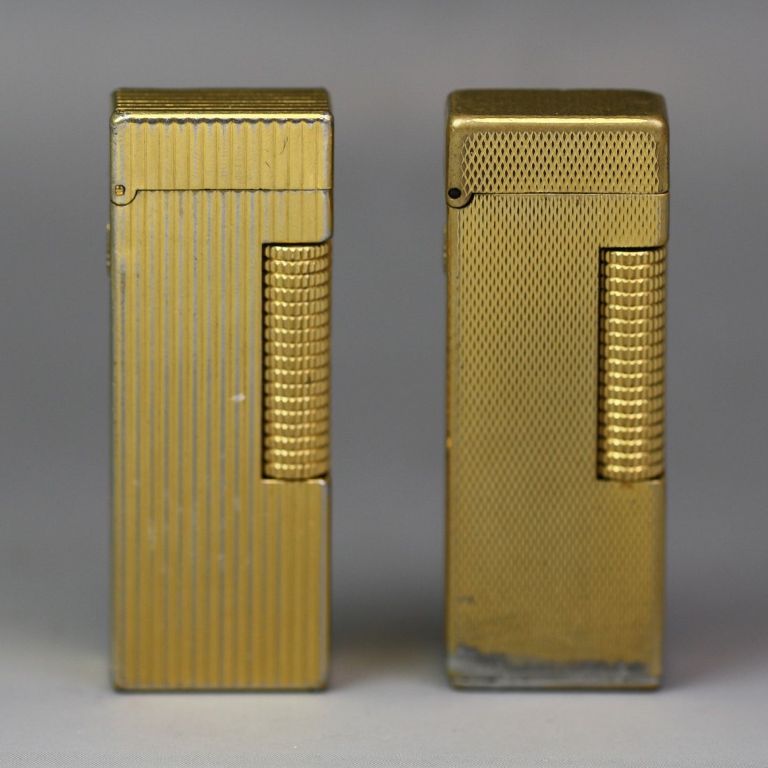 368 Two Vintage Swiss Dunhill Gold Plated Lighters Jun 24, 2012